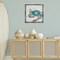 Stupell Industries Blue Crab with Abstract Motifs Floating Frame By Stacy Gresell